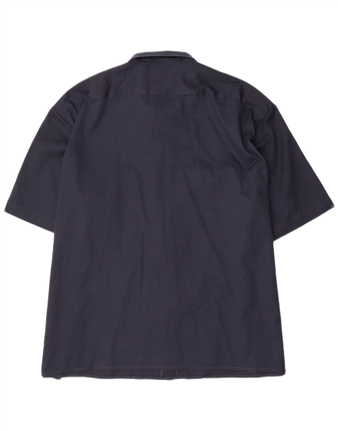 DICKIES Mens Short Sleeve Shirt 4XL Navy Blue Polyester