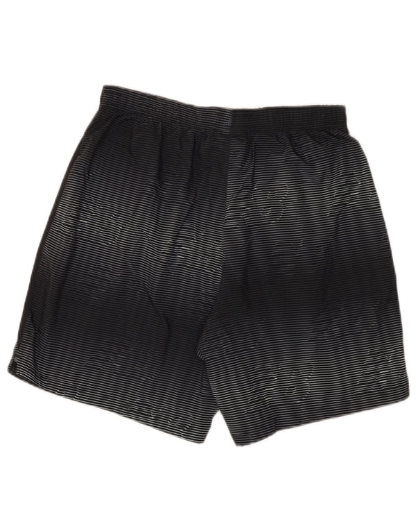 New Balance Mens Graphic Sport Shorts Medium  Black Striped Polyester