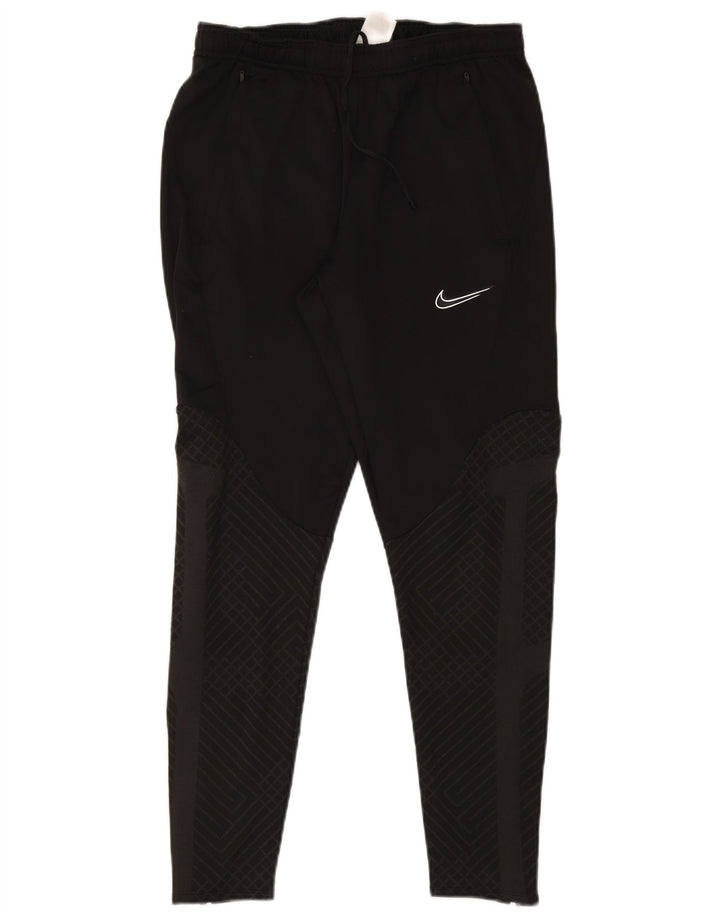 Nike Mens Dri Fit Slim Fit Tracksuit Trousers Medium Black Colourblock