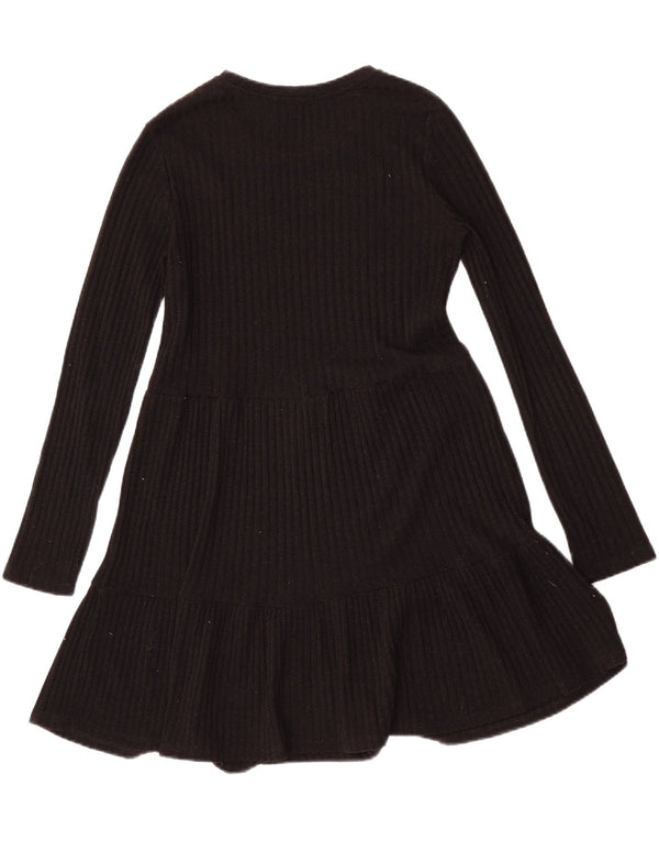 Zara Womens Jumper Dress UK 10 Small Black