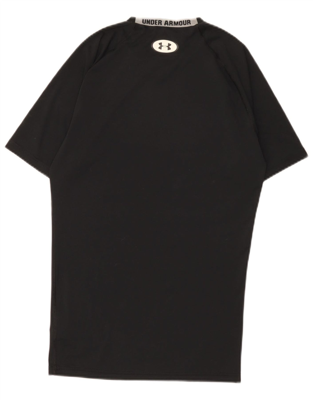 Under Armour Mens Heat Gear T-Shirt Top Medium Black Polyester