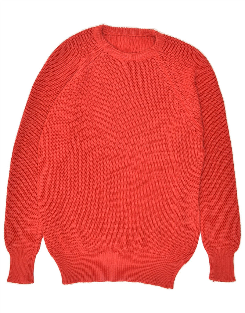 VINTAGE Mens Crew Neck Jumper Sweater Small Red | Vintage Vintage | Thrift | Second-Hand Vintage | Used Clothing | Messina Hembry 