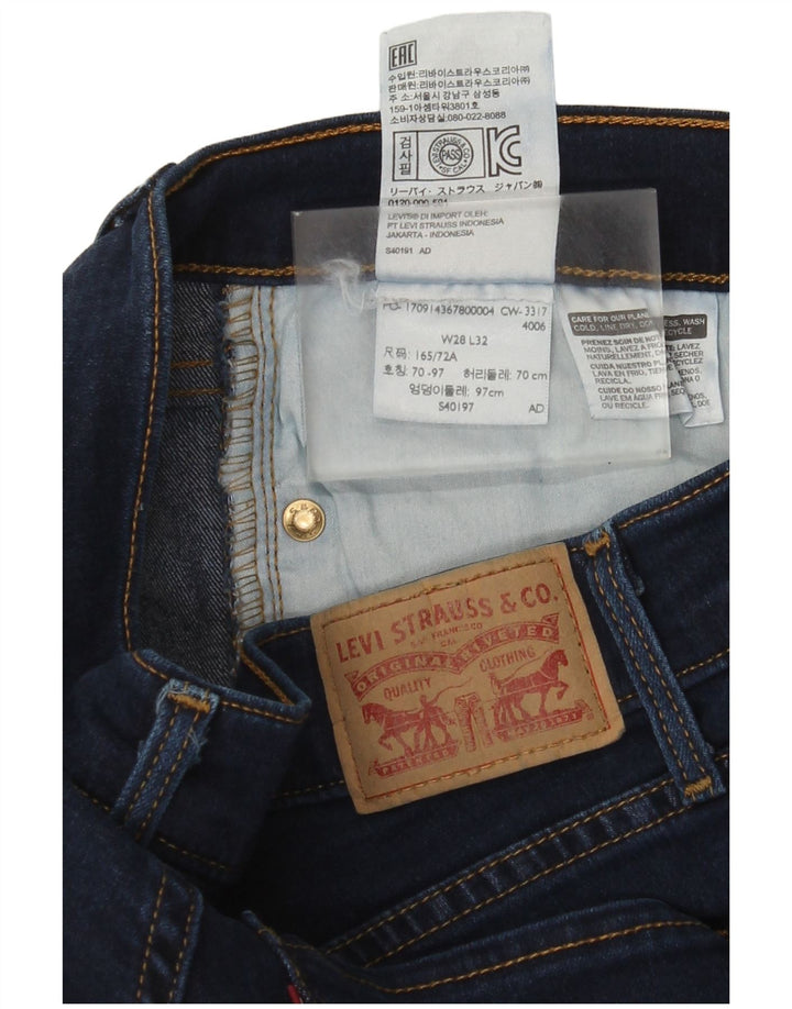 Levi's Womens Slim Jeans W28 L32 Navy Blue