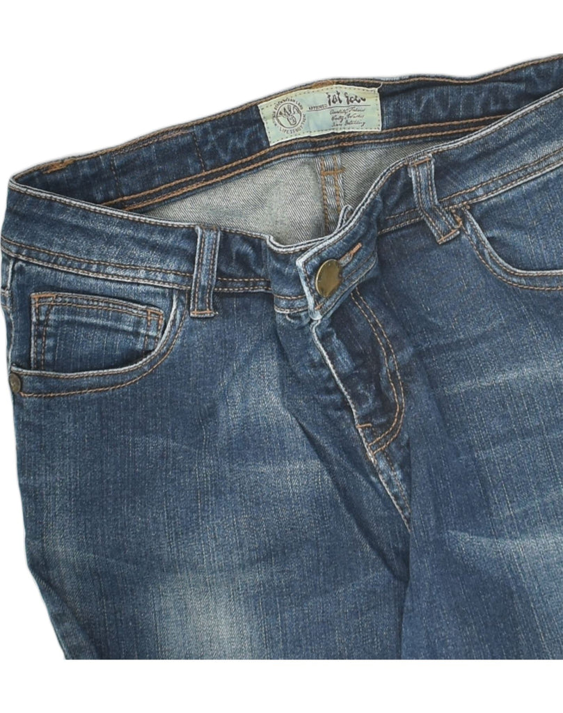 FAT FACE Womens Straight Cropped Jeans W28 L22 Blue Cotton | Vintage Fat Face | Thrift | Second-Hand Fat Face | Used Clothing | Messina Hembry 