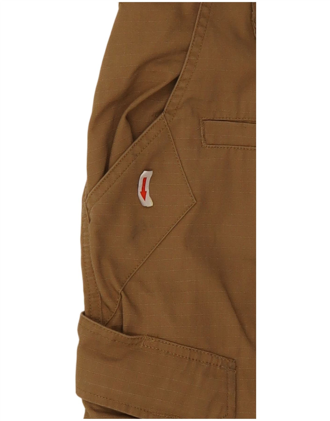 Vintage Mens Straight Cargo Trousers W30 L30 Beige Polyester