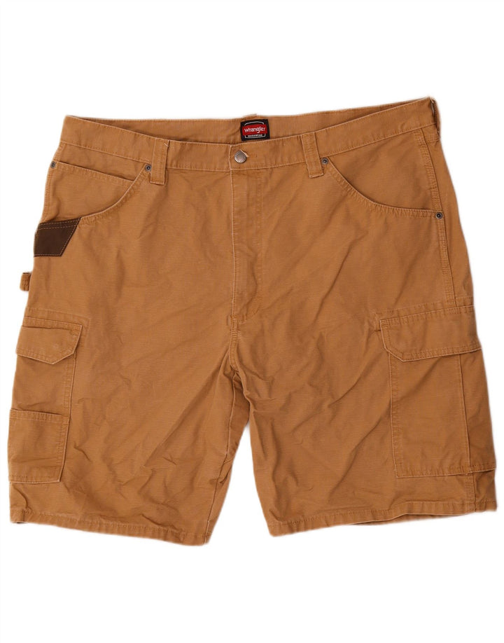 Wrangler Mens Cargo Shorts W40 XL Beige Cotton