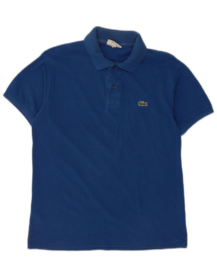 Lacoste Mens Classic Fit Polo Shirt Size 4 Medium Blue Cotton