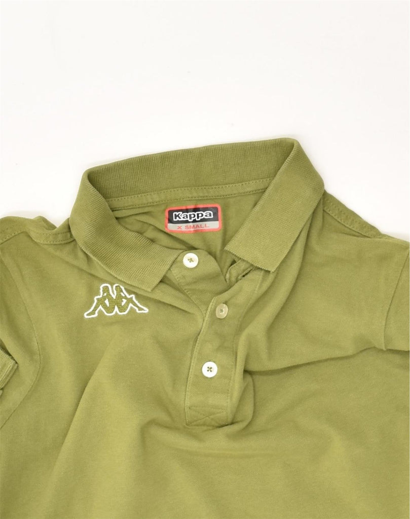 KAPPA Mens Polo Shirt XS Green Cotton | Vintage Kappa | Thrift | Second-Hand Kappa | Used Clothing | Messina Hembry 