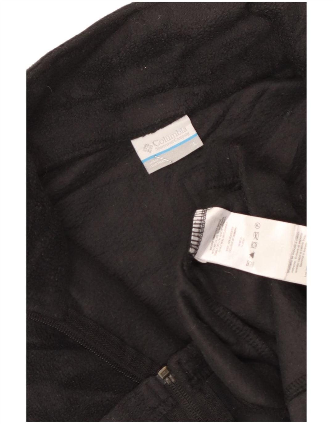 Columbia Mens Graphic Fleece Gilet UK 40 Large Black Polyester