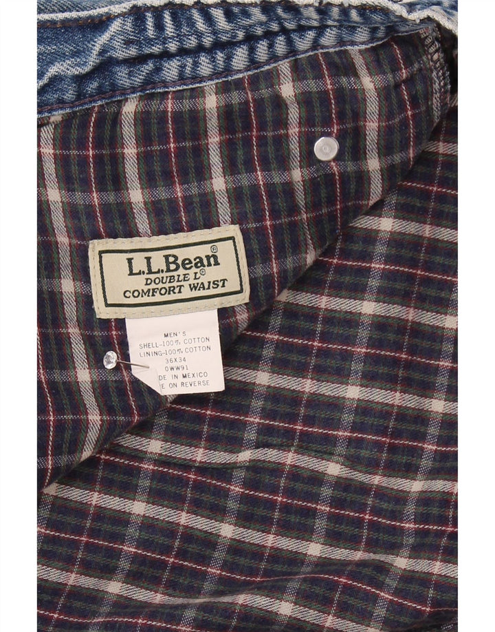 L.L.Bean Mens Straight Jeans W36 L34 Blue Cotton