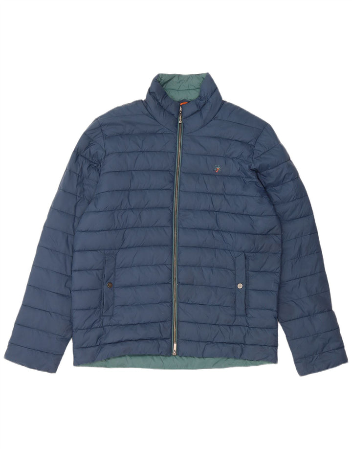 Harmont & Blaine Mens Padded Jacket UK 38 Medium Blue Nylon