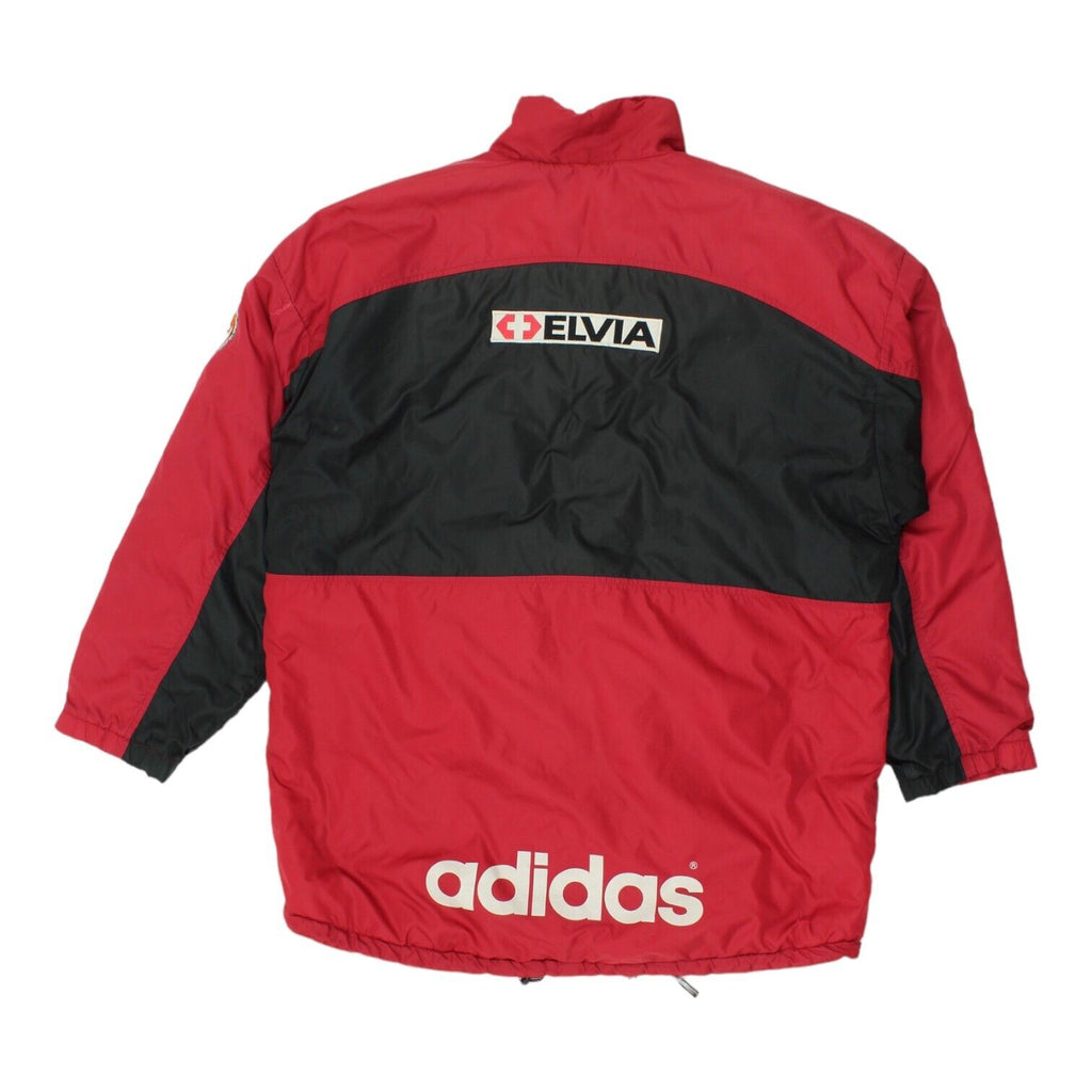 Adidas Mens Red Black Hot Air Balloon Badge Jacket | Vintage 90s Sportswear VTG Vintage Messina Hembry and Second-Hand Messina Hembry from Messina Hembry 