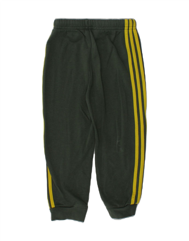 ADIDAS Boys Tracksuit Trousers Joggers 2-3 Years Green Cotton | Vintage Adidas | Thrift | Second-Hand Adidas | Used Clothing | Messina Hembry 