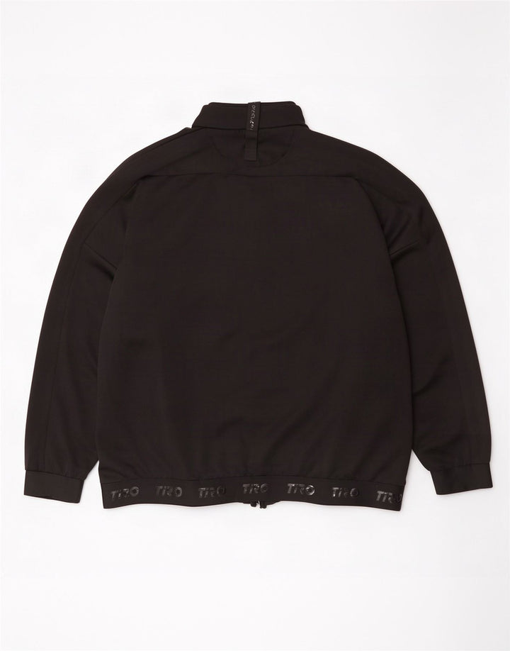 Adidas Mens Graphic Tracksuit Top Jacket 2XL Black Polyester