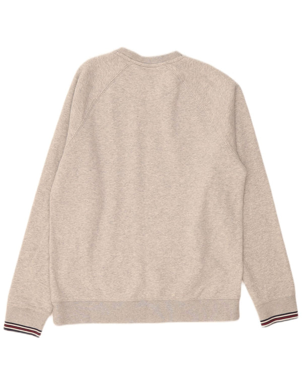 Fila Mens Sweatshirt Jumper Small Grey Cotton