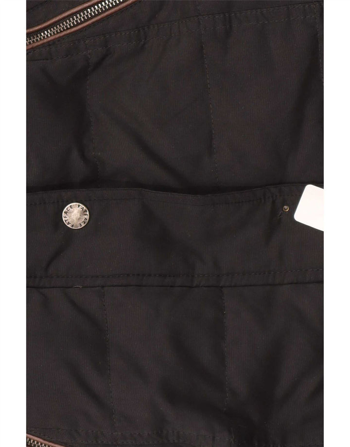 Fat Face Womens Hooded Padded Coat UK 10 Small Black Polyester