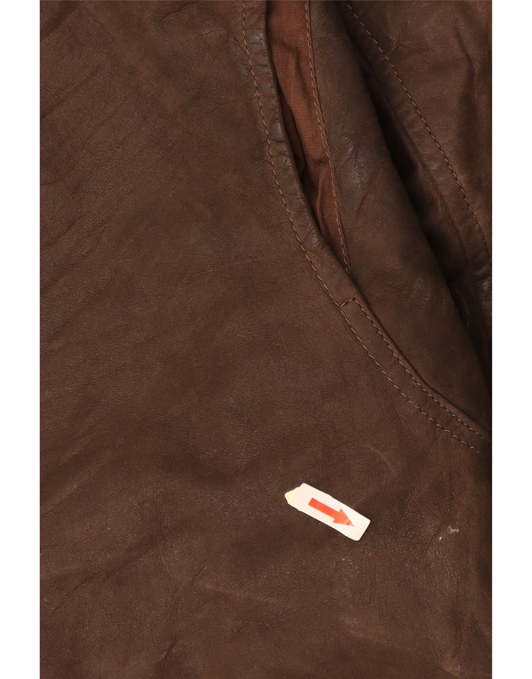 CONBIPEL Mens Leather Jacket UK 40 Large Brown Leather