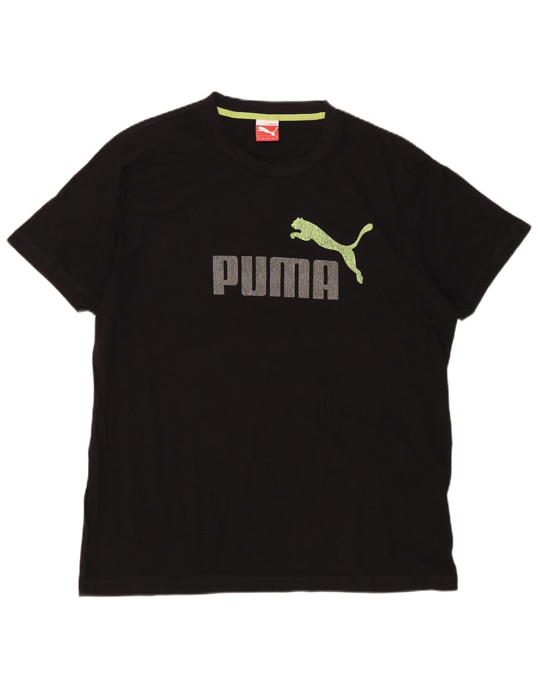 Puma Mens Graphic T-Shirt Top XL Black