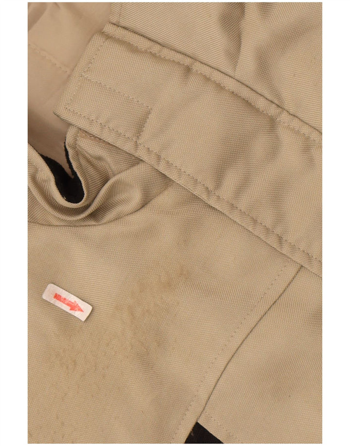 Umbro Womens Windbreaker Jacket UK 44 2XL Beige Colourblock Nylon