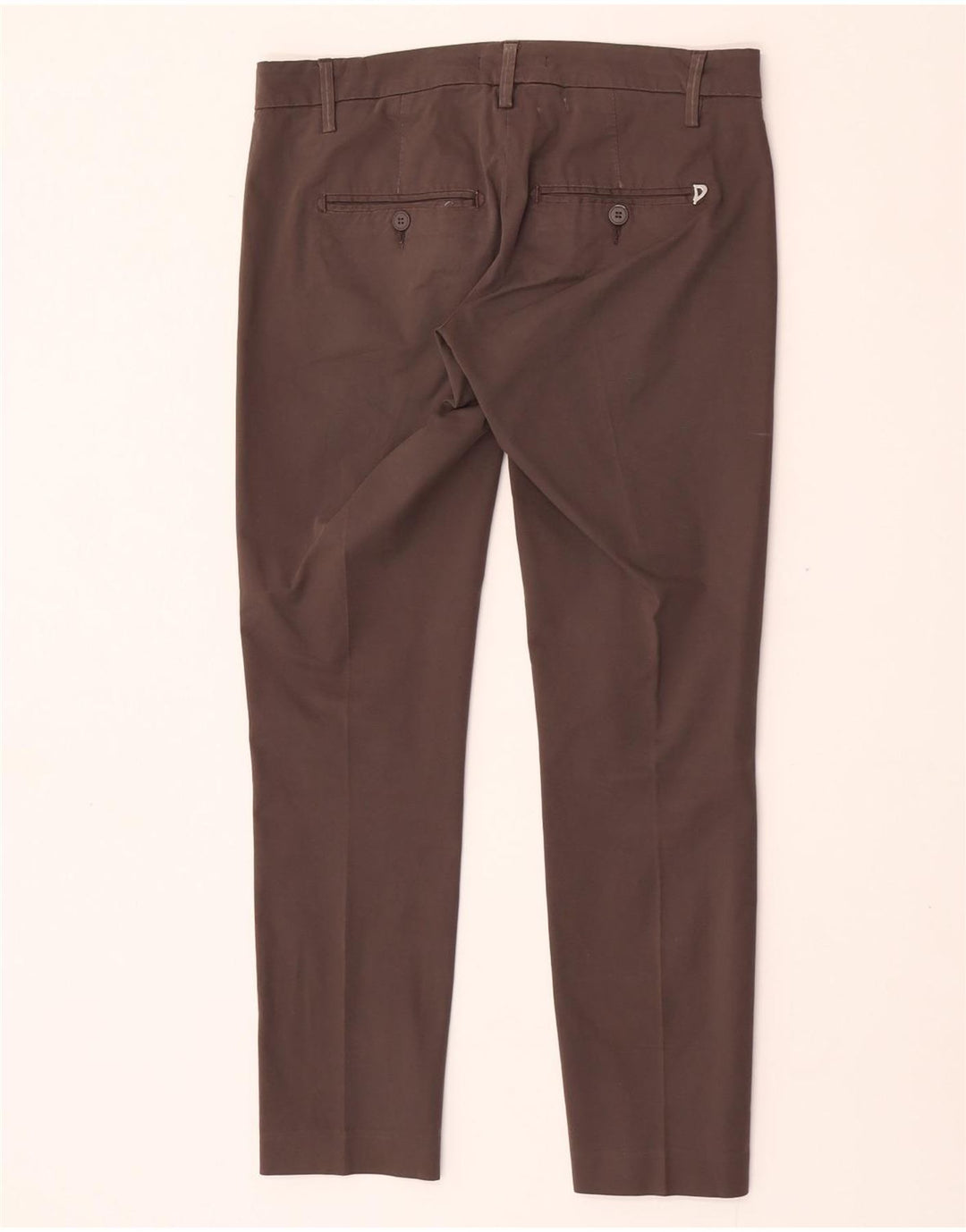 Dondup Womens Slim Chino Trousers W27 L27 Grey Cotton