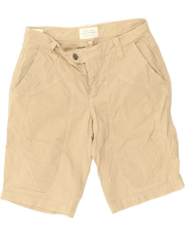 JECKERSON Womens Chino Shorts W26 Small Beige Cotton | Vintage Jeckerson | Thrift | Second-Hand Jeckerson | Used Clothing | Messina Hembry 