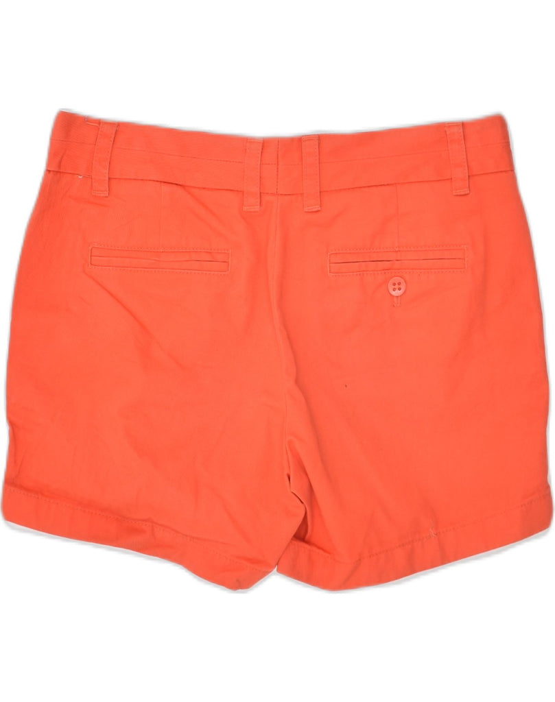 J. CREW Womens Low Waist Chino Shorts US 2 XS W32 Orange Cotton | Vintage J. Crew | Thrift | Second-Hand J. Crew | Used Clothing | Messina Hembry 