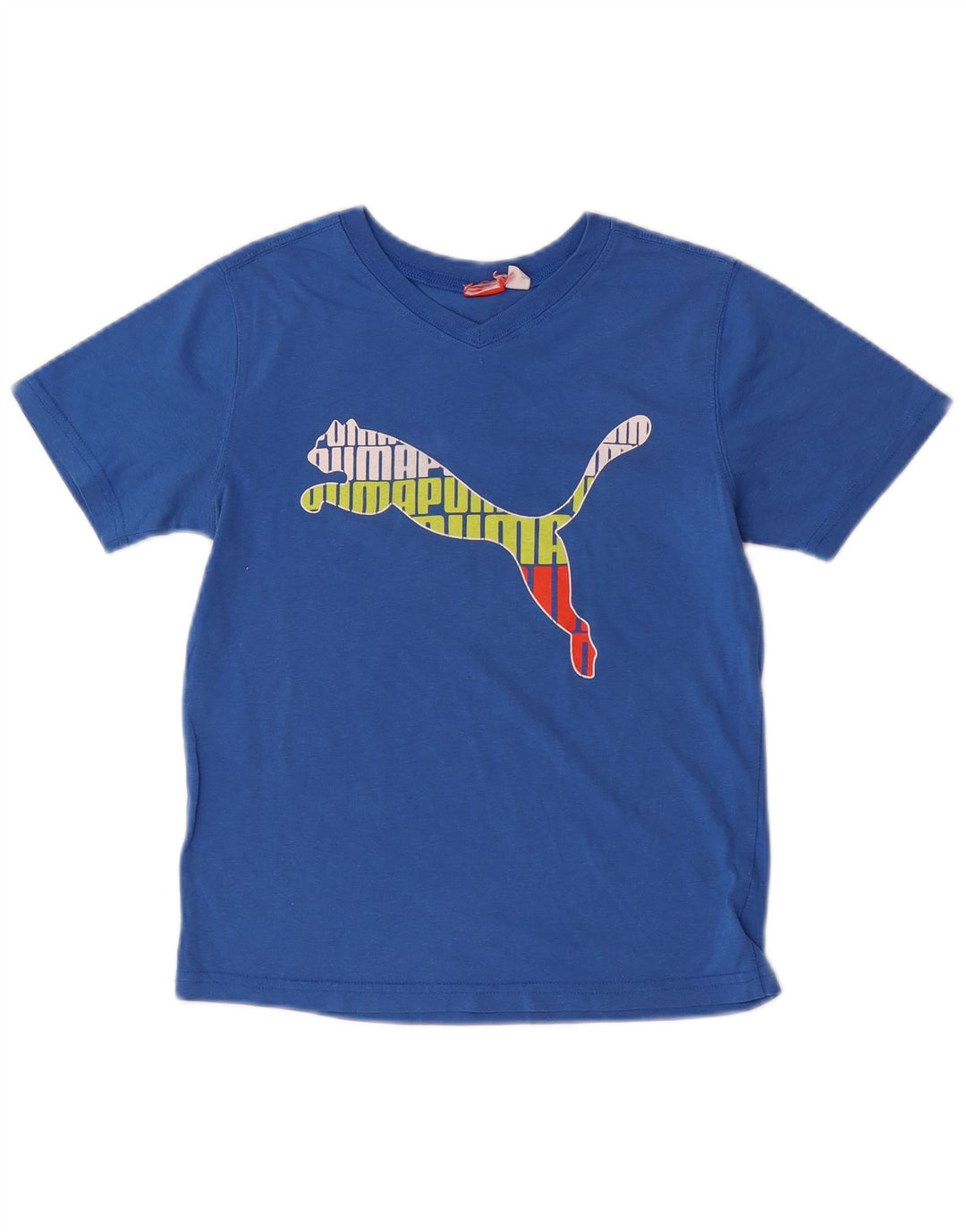 PUMA Girls Graphic T-Shirt Top 11-12 Years Blue