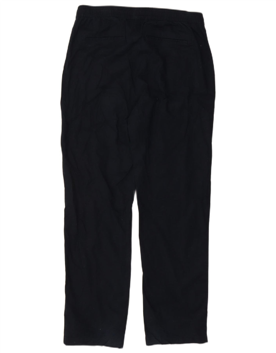 Marks & Spencer Womens Straight Chino Trousers Medium W30 L30 Navy Blue