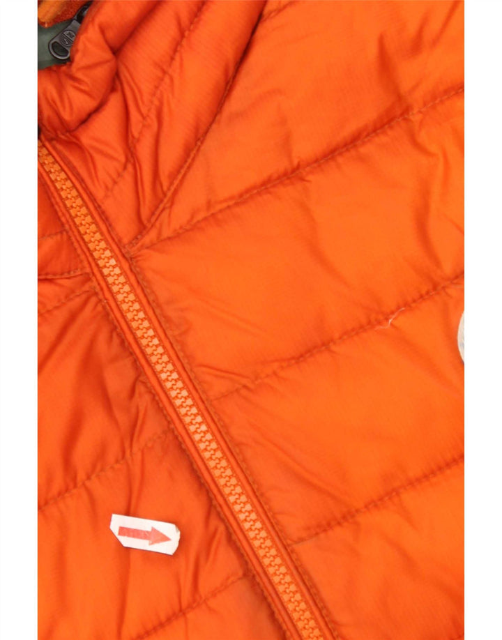 North Sails Mens Hooded Padded Jacket UK 40 Large Orange Polyester