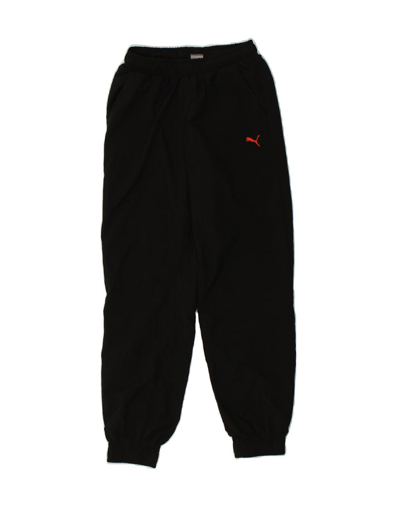 PUMA Boys Tracksuit Trousers Joggers 11-12 Years Black Polyester | Vintage Puma | Thrift | Second-Hand Puma | Used Clothing | Messina Hembry 