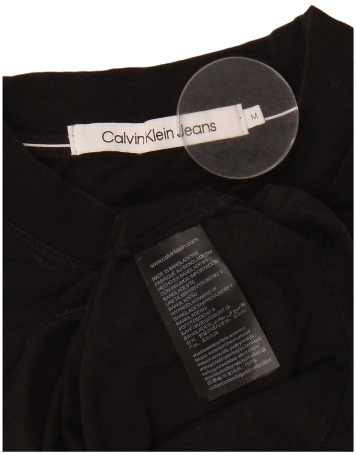 Calvin Klein Jeans Mens Graphic Vest Top Medium Black Cotton