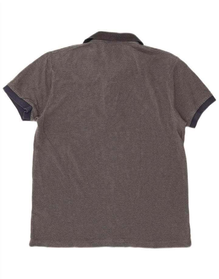 French Connection Mens Polo Shirt Medium Grey Cotton