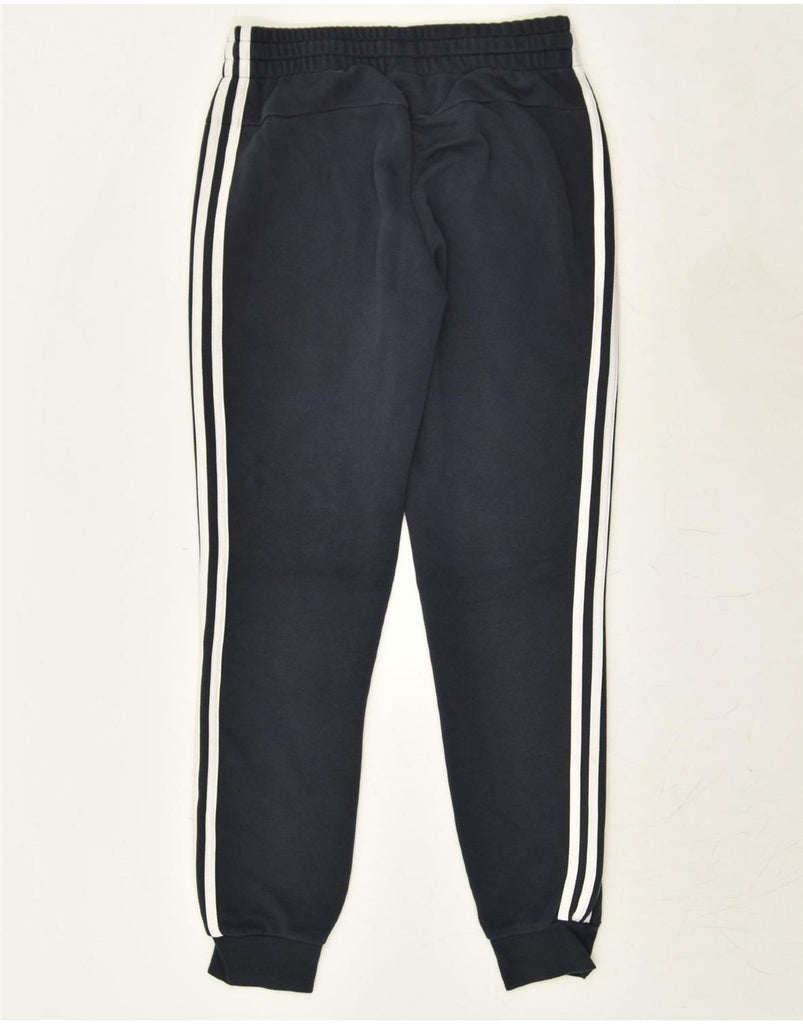 ADIDAS Womens Tracksuit Trousers Joggers UK 8/10 Small Navy Blue Cotton | Vintage Adidas | Thrift | Second-Hand Adidas | Used Clothing | Messina Hembry 