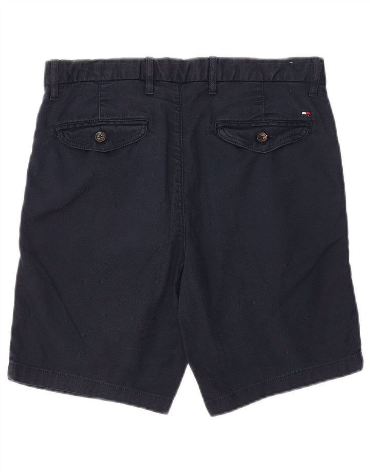 TOMMY HILFIGER Mens Chino Shorts W30 Medium Navy Blue Cotton