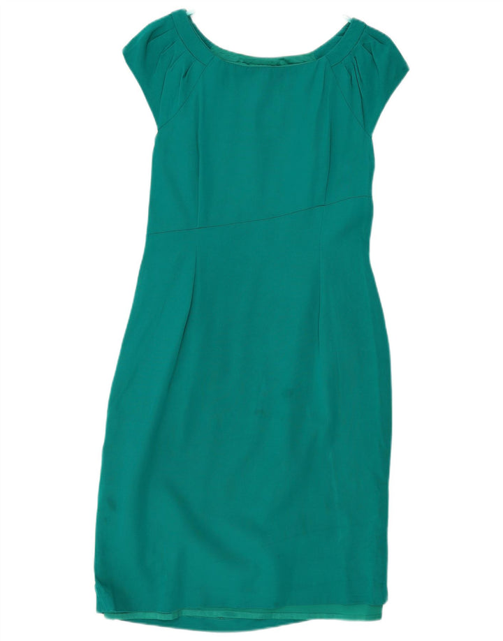 Coast Womens Sheath Dress UK 14 Medium Green Viscose