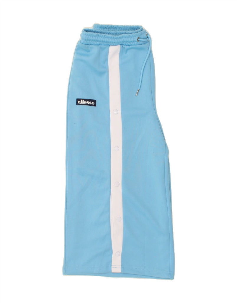 ELLESSE Womens Bermuda Sport Shorts UK 12 Medium Blue Polyester | Vintage Ellesse | Thrift | Second-Hand Ellesse | Used Clothing | Messina Hembry 