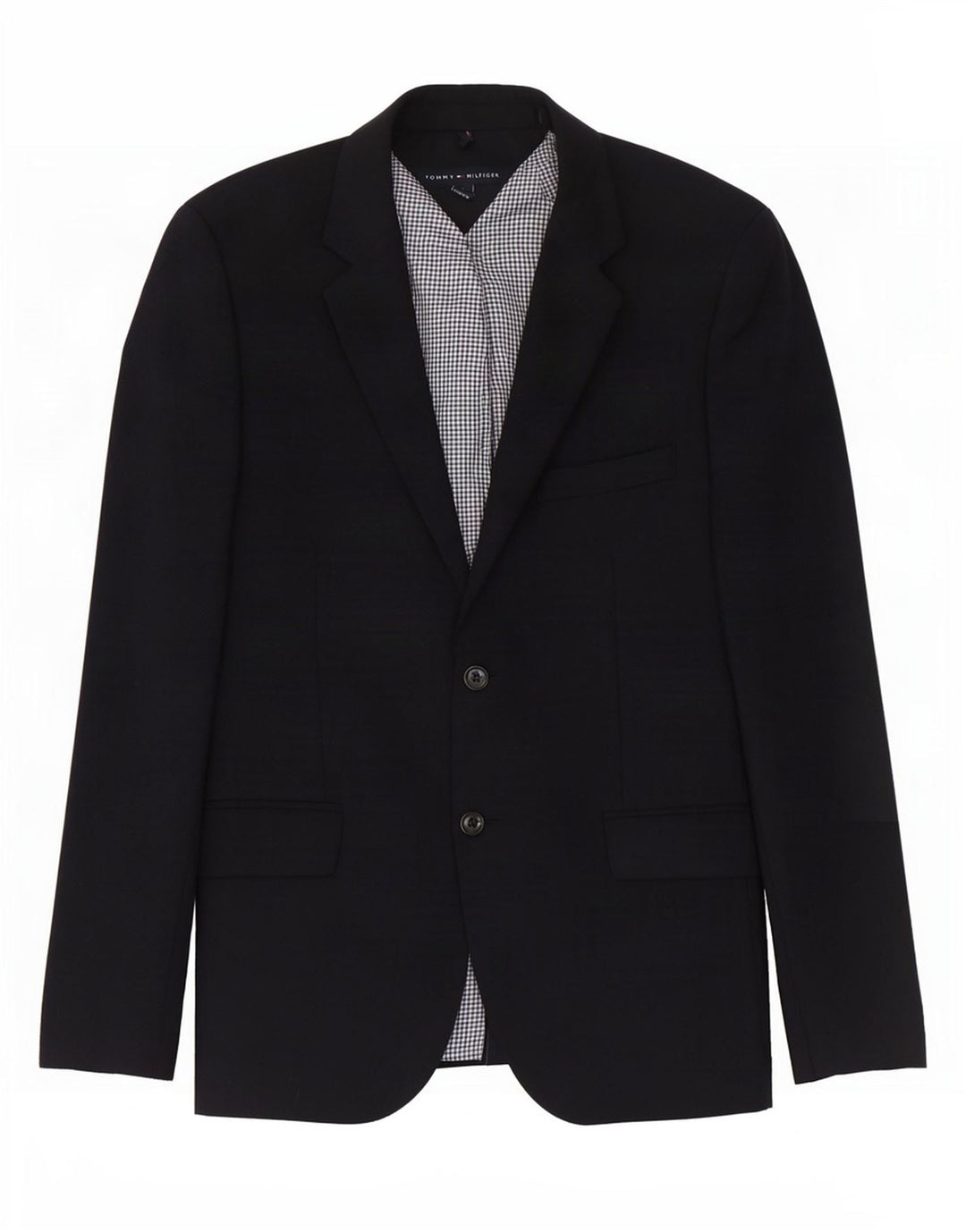 Tommy Hilfiger Mens 2 Button Blazer Jacket UK 38 Medium Navy Blue Wool