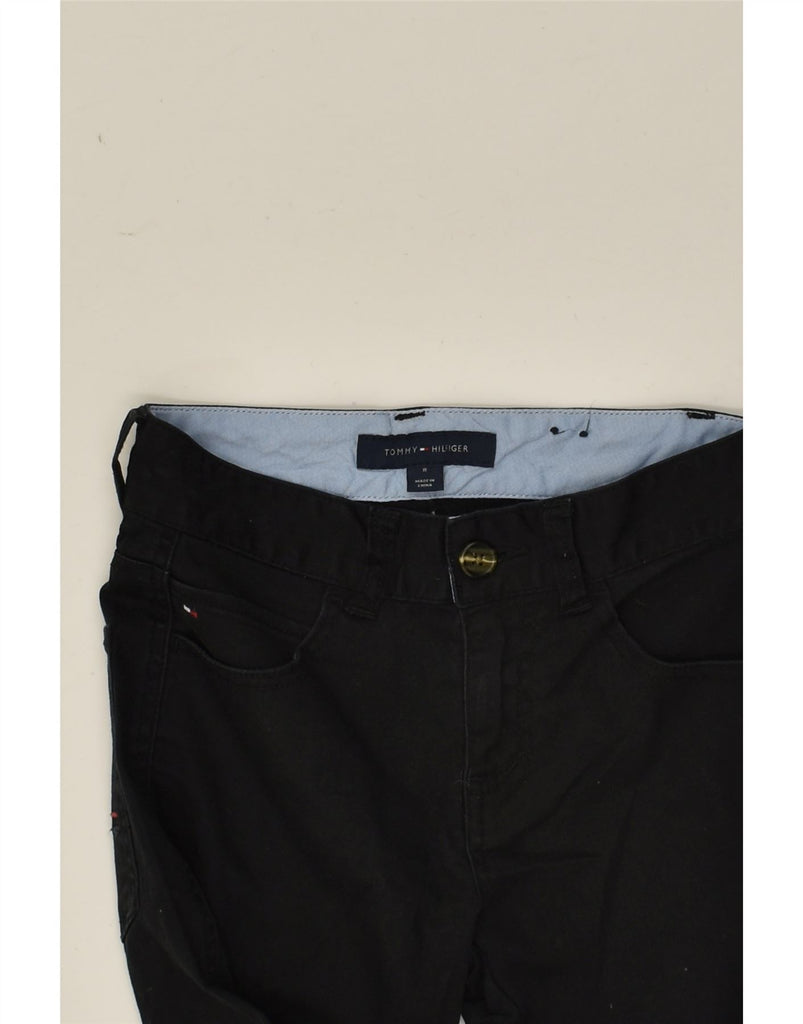 TOMMY HILFIGER Boys Slim Casual Trousers 7-8 Years W24 L25 Black Cotton | Vintage Tommy Hilfiger | Thrift | Second-Hand Tommy Hilfiger | Used Clothing | Messina Hembry 