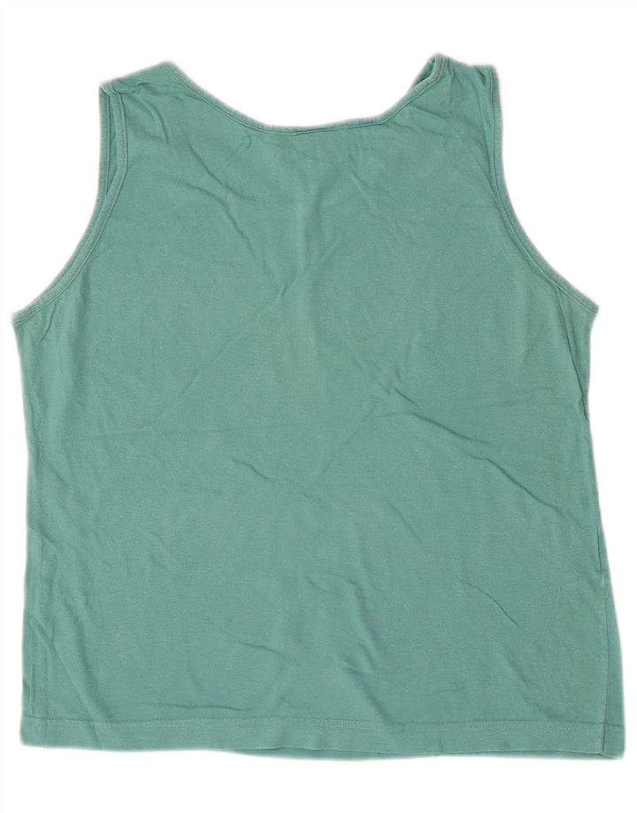 Laura Ashley Womens Crop Vest Top UK 12 Medium Green