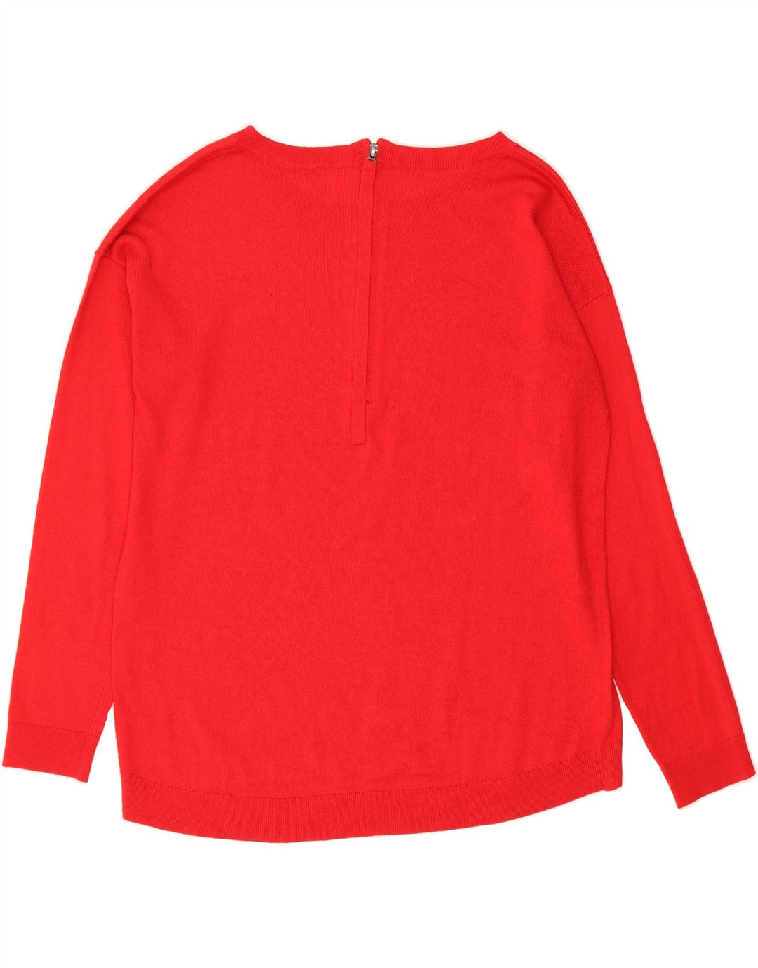 BENETTON Womens Boat Neck Jumper Sweater UK 14 Large Red Vintage Benetton and Second-Hand Benetton from Messina Hembry 