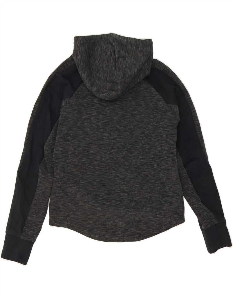 PUMA Womens Hoodie Jumper UK 10 Small Grey Colourblock Cotton Vintage Puma and Second-Hand Puma from Messina Hembry 