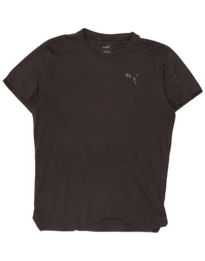 Puma Mens Graphic T-Shirt Top Small Black Polyester Sports