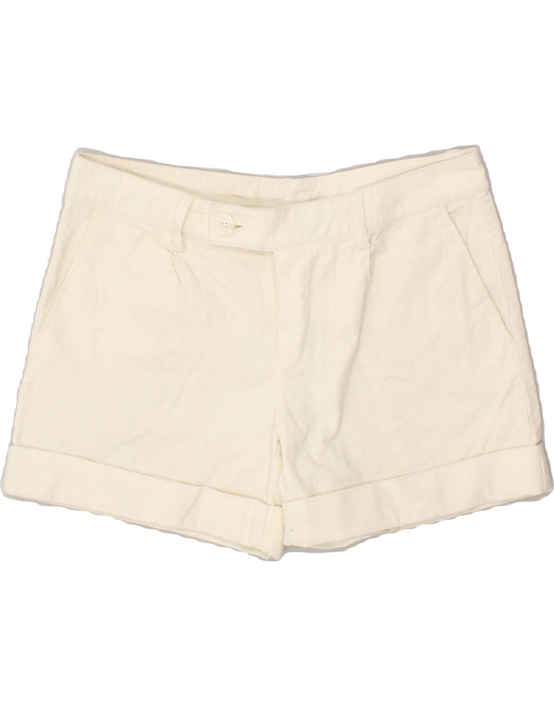 UNITED COLORS OF BENETTON Womens Chino Shorts IT 42 Medium W32 White | Vintage United Colors of Benetton | Thrift | Second-Hand United Colors of Benetton | Used Clothing | Messina Hembry 