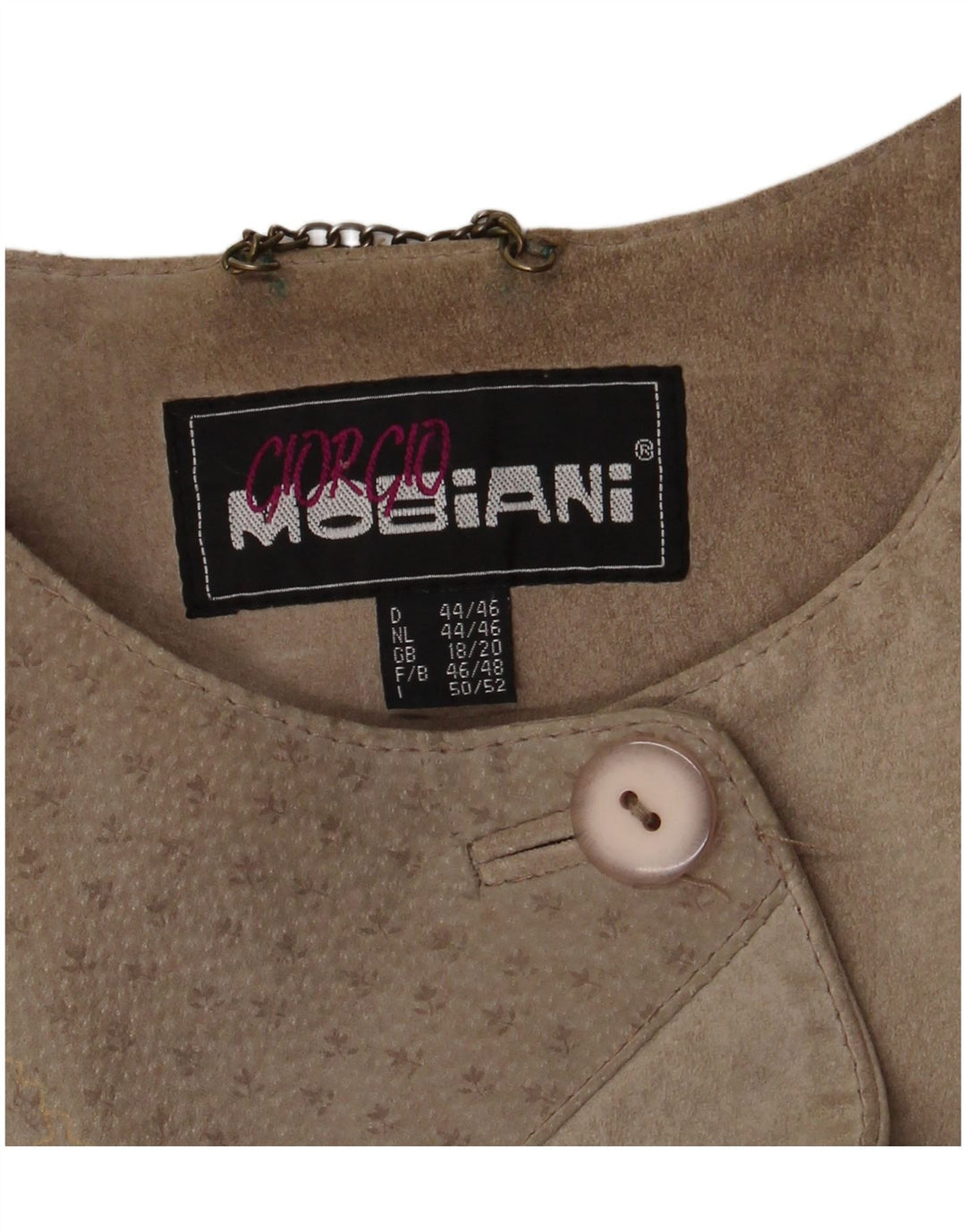 Giorgio Mobiani Womens Suede Overcoat UK 18/20 XL Grey Colourblock