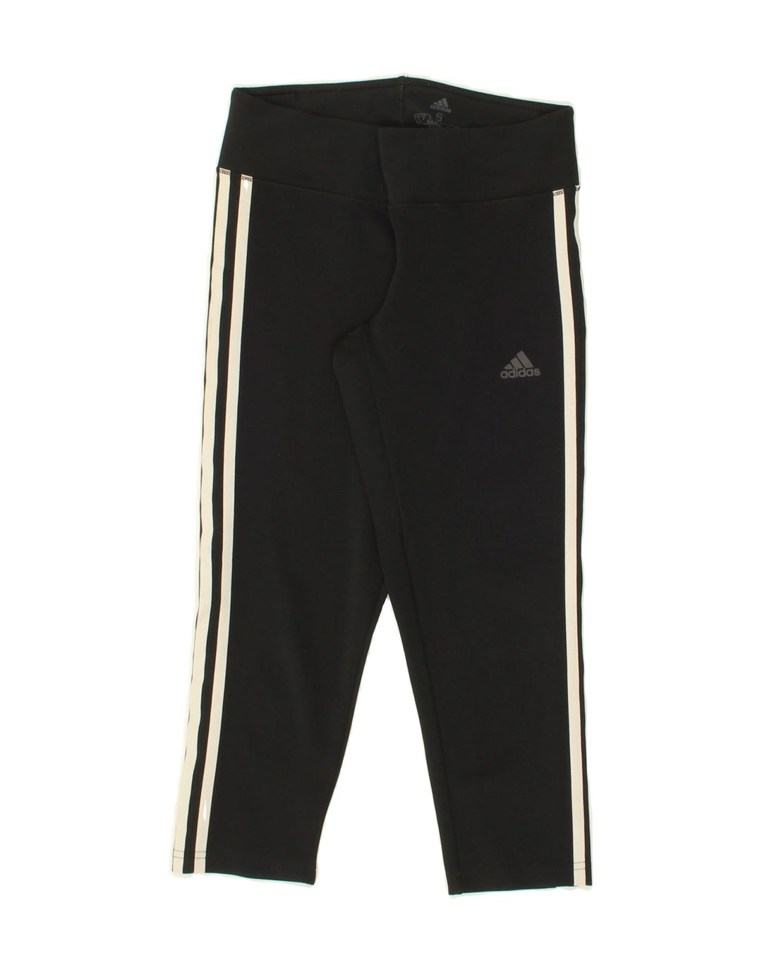 ADIDAS Womens Climalite Leggings UK 8/10 Small  Black Polyester Vintage Adidas and Second-Hand Adidas from Messina Hembry 