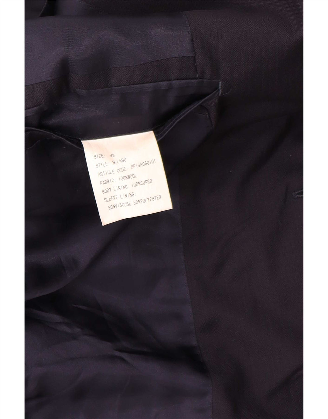 Boggi Milano Mens 2 Button Blazer Jacket IT 48 Medium Navy Blue Classic