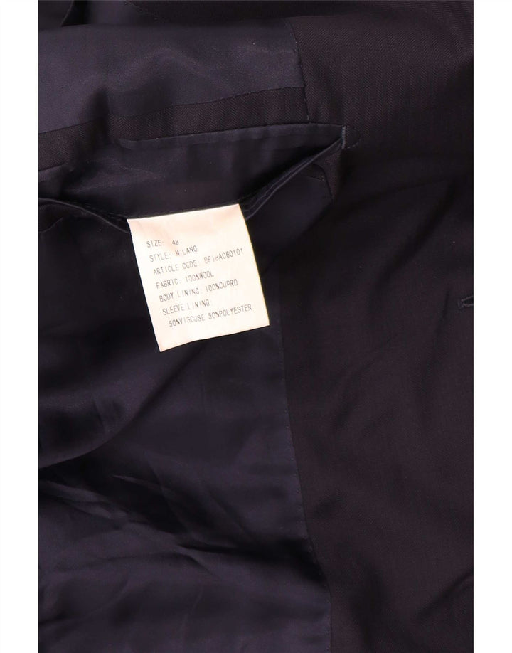 Boggi Milano Mens 2 Button Blazer Jacket IT 48 Medium Navy Blue Classic