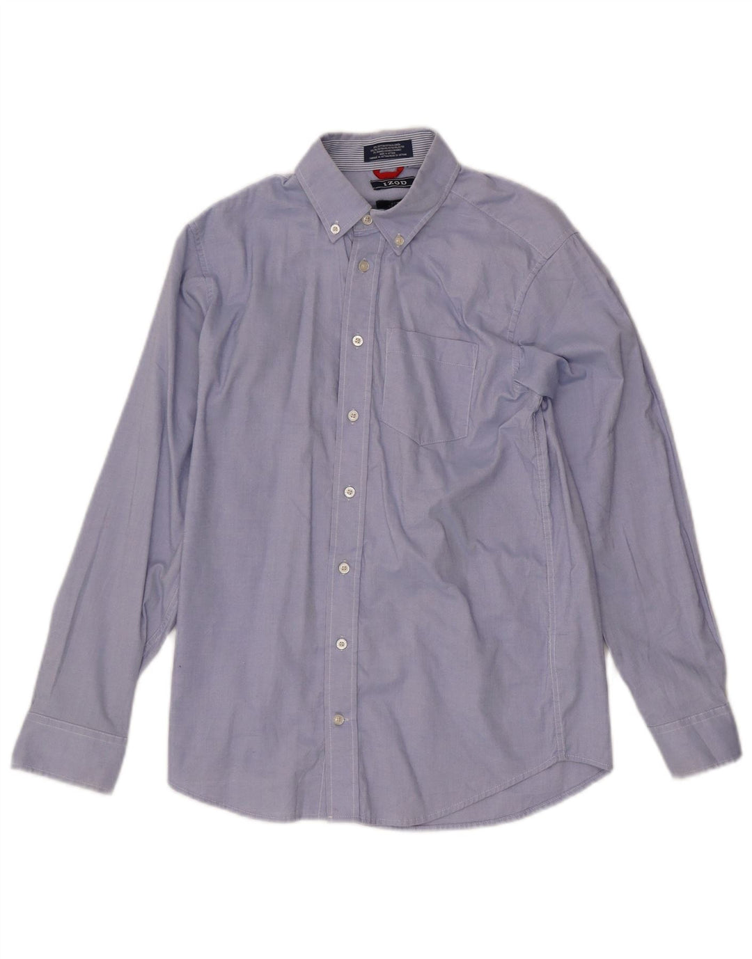 IZOD Boys Stretch Shirt 14-15 Years Large  Blue Cotton