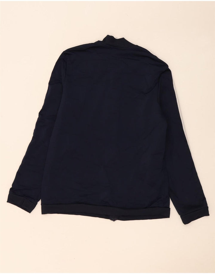 Adidas Womens Tracksuit Top Jacket UK 20/22 XL Navy Blue Polyester