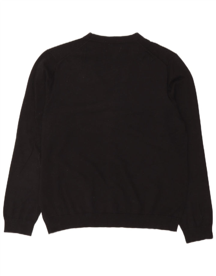 Marks & Spencer Mens Cardigan Sweater Large Black Cotton